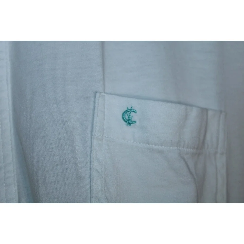 Criquet Men's XXL Slim Fit White Short Sleeve Polo Shirt - Picture 8 of 11